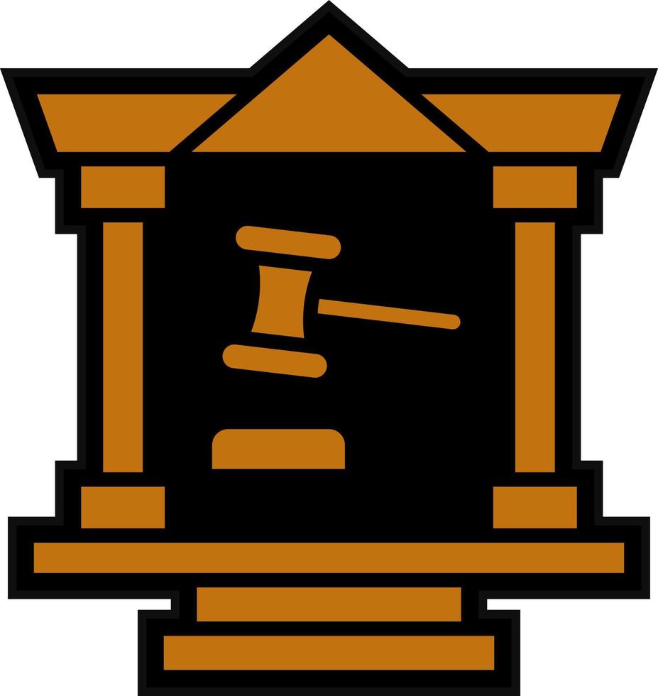 Court Vector Icon Design