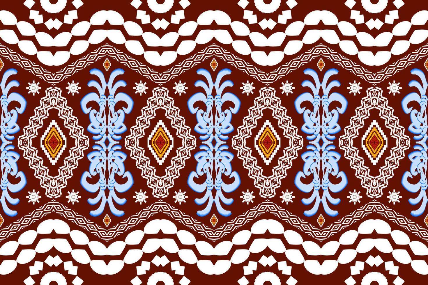 Geometric ethnic oriental traditional art pattern.Figure tribal embroidery style.Design for ethnic background,wallpaper,clothing,wrapping,fabric,element,sarong,vector illustration vector