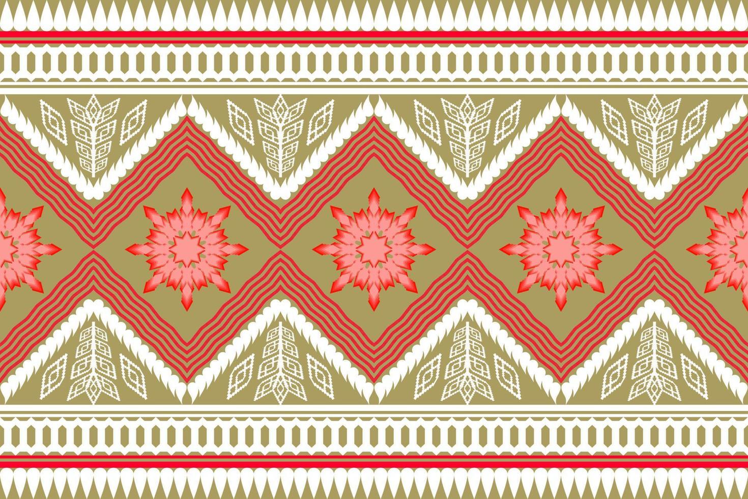 patrón de arte tradicional oriental étnico geométrico. estilo de bordado tribal de figura. diseño para antecedentes étnicos, papel tapiz, ropa, envoltura, tela, elemento, sarong, ilustración vectorial vector