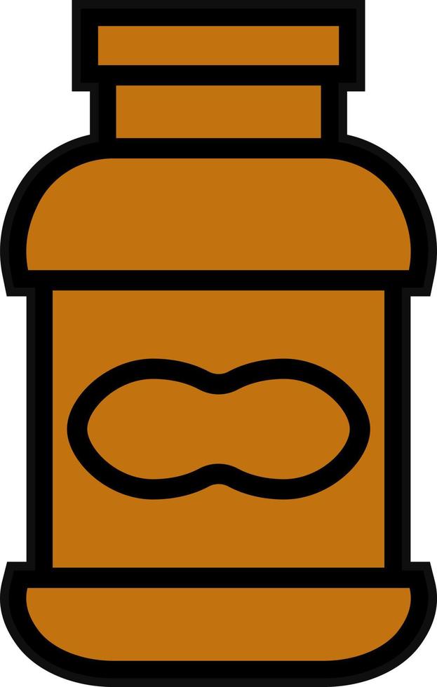 Peanut Butter Vector Icon Design
