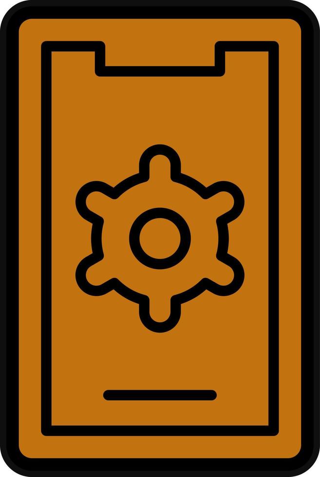 Mobile Settings Vector Icon Design