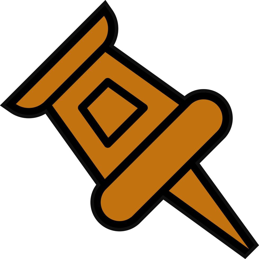 Push Pin Vector Icon Design