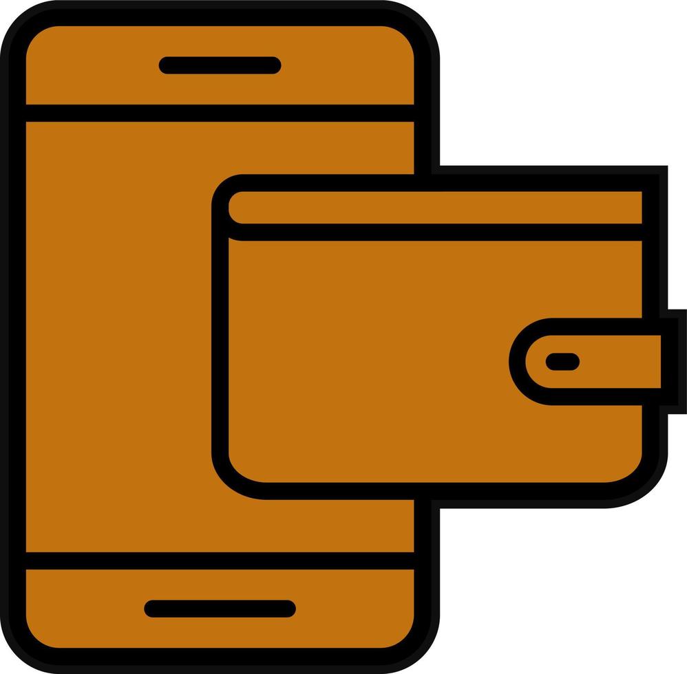 Digital Wallet Vector Icon Design