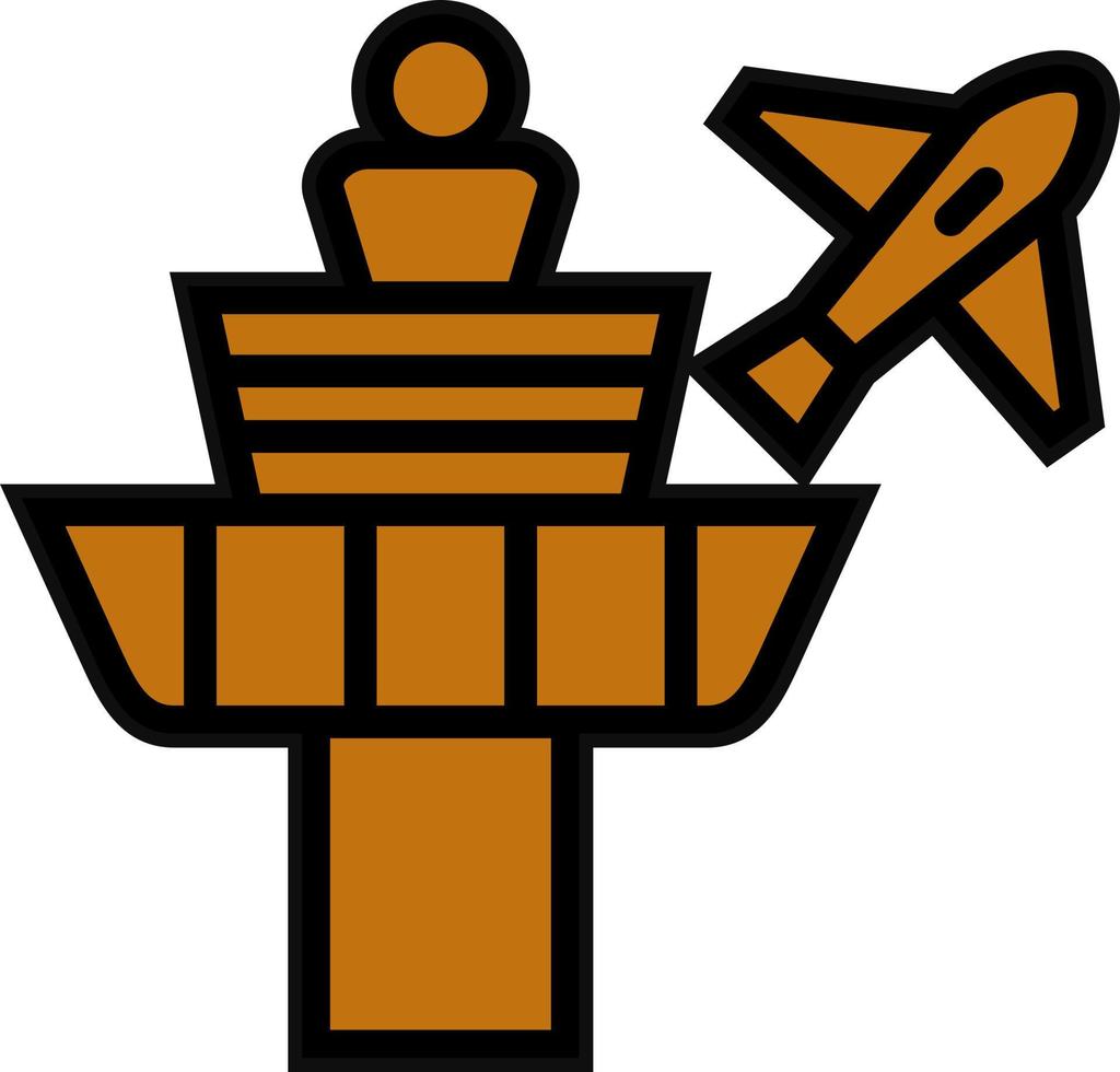 Control Tower Vector Icon Design