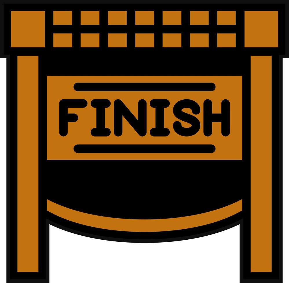 Finish Line Vector Icon Design