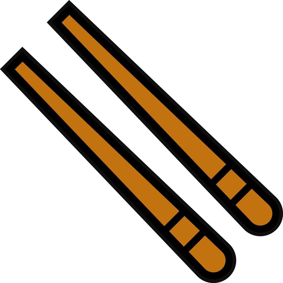 Chopsticks Vector Icon Design