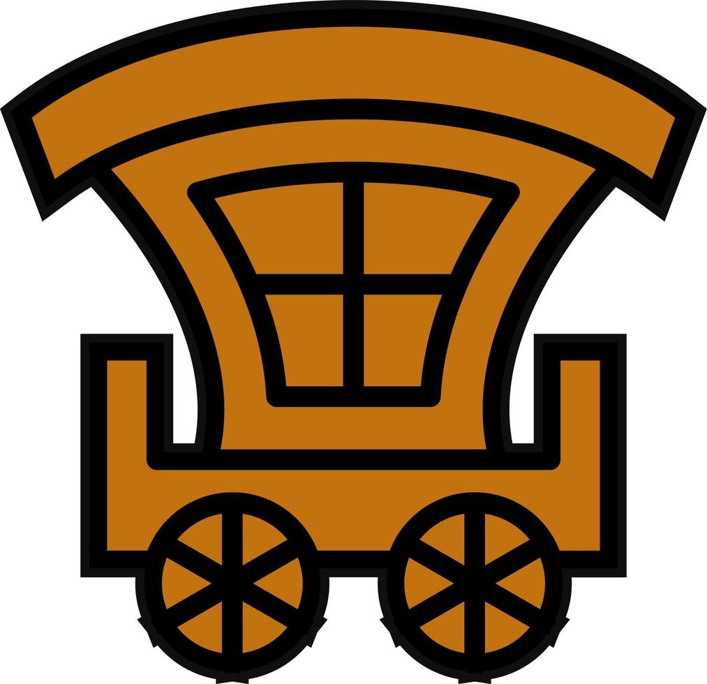 Carriage Vector Icon Design