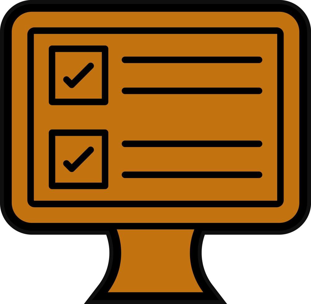 Online Survey Vector Icon Design