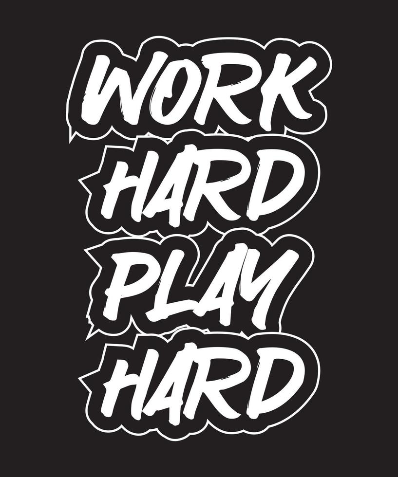 Motivational and inspirational lettering text typography t shirt design on black background vector