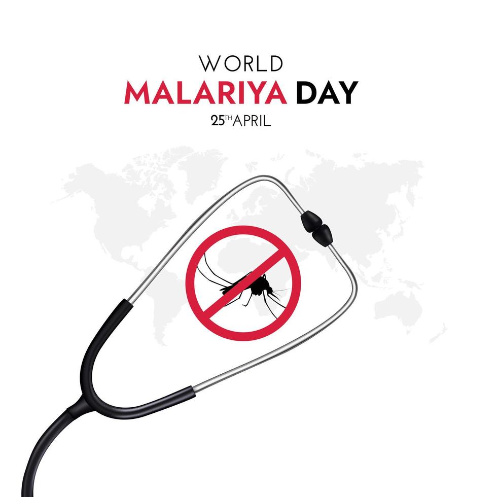 World Malaria Day Social Media Post vector