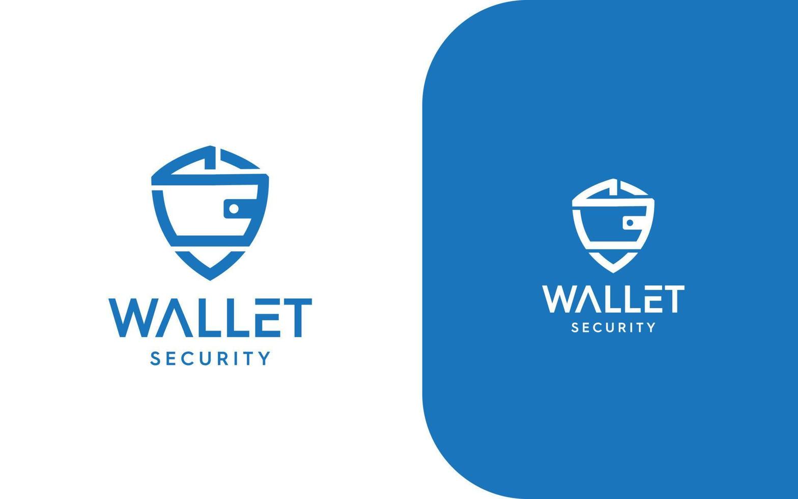 wallet protection logo design vector