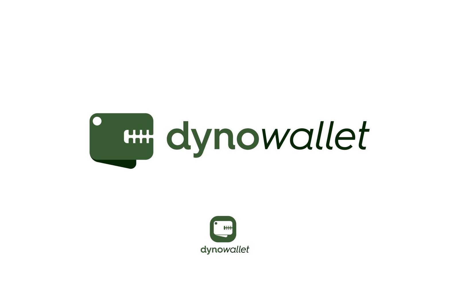 Dyno wallet logo design vector