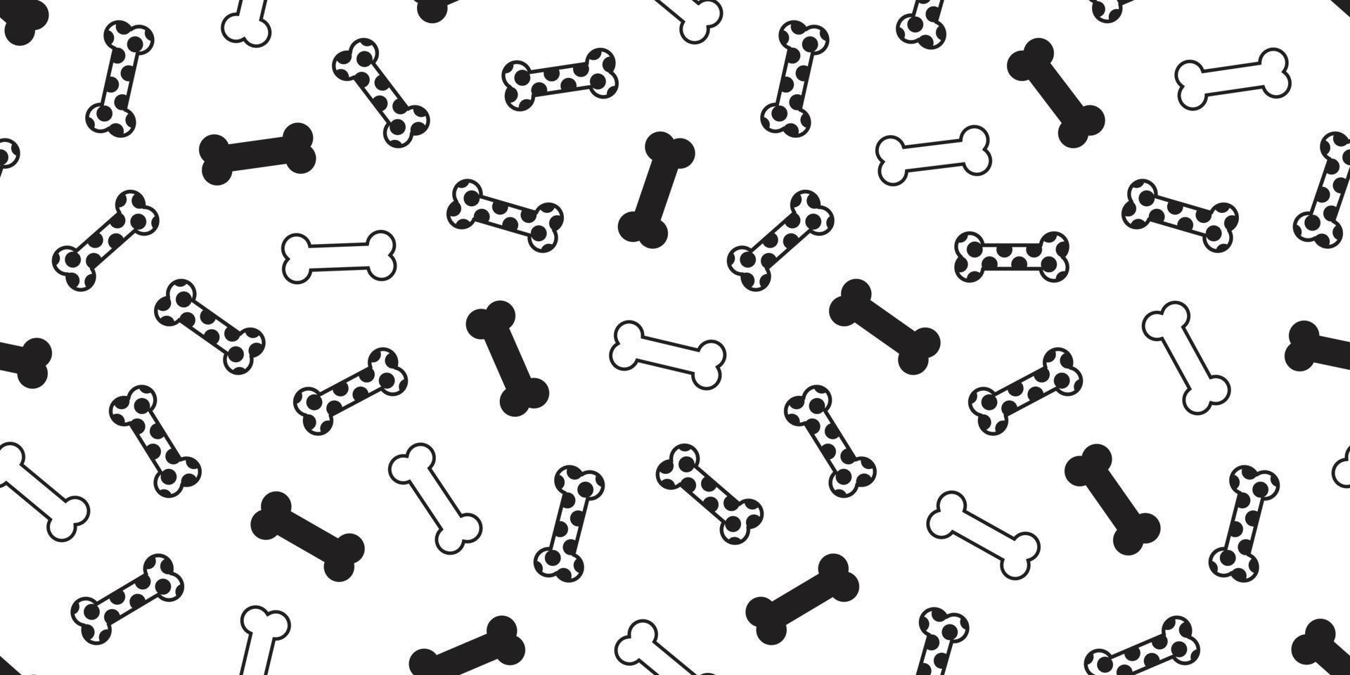 dog bone seamless pattern vector bone scarf isolated polka dot wallpaper background