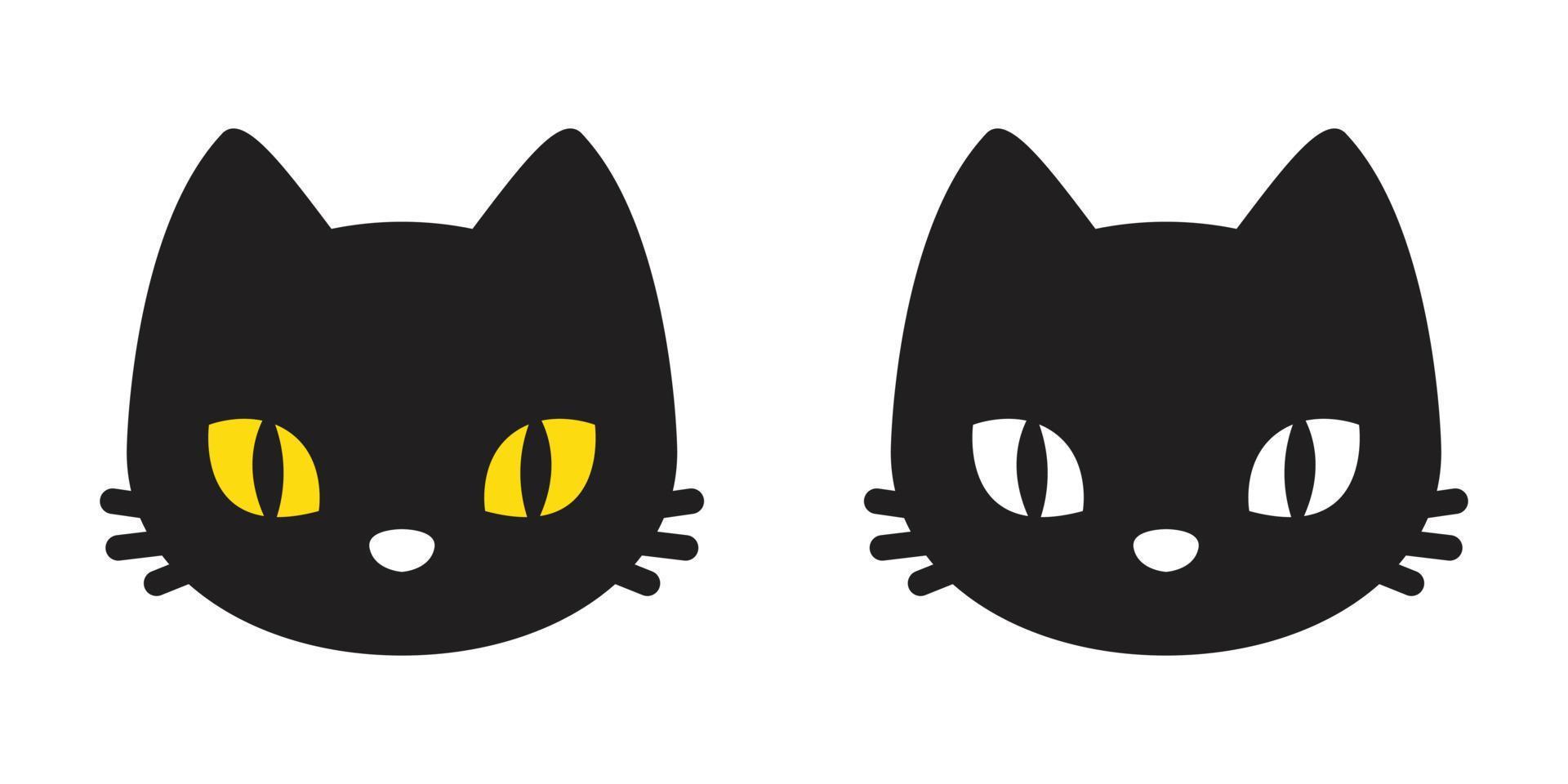 gato vector logo icono gato raza gatito cabeza cara ilustración personaje garabatear dibujos animados