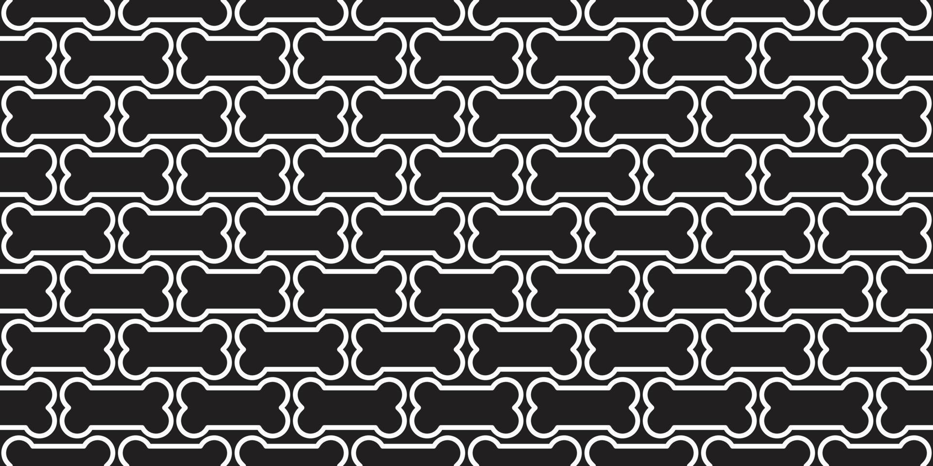 bone seamless pattern dog bone vector isolated wallpaper background wall black