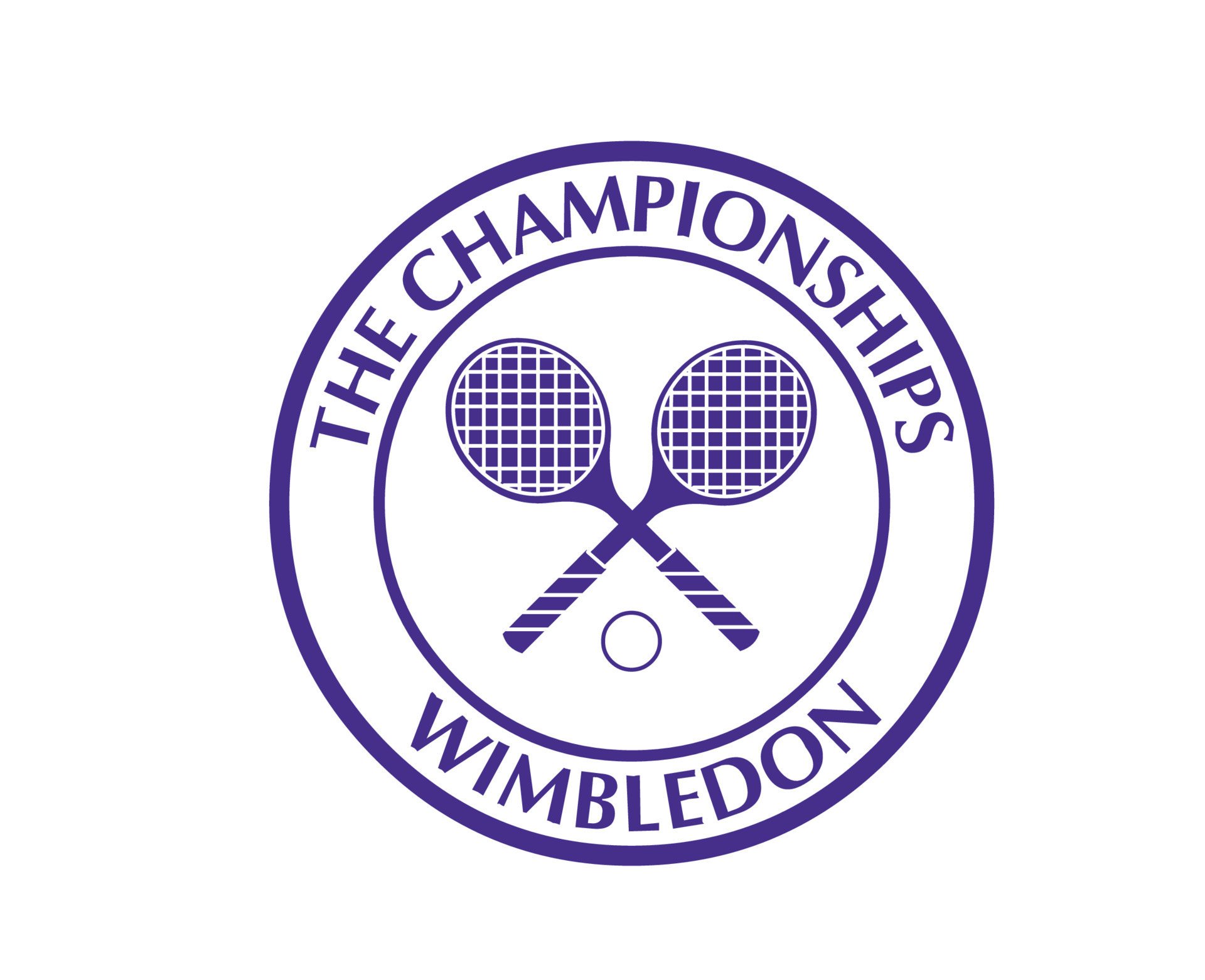 Wimbledon The championships Logo Purple Symbol Tournament Open Tennis ...