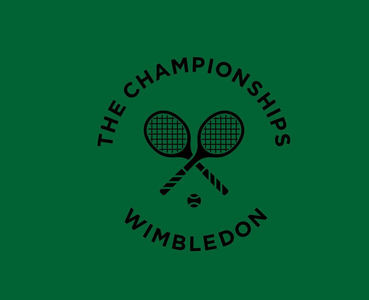 The championships Wimbledon Symbol Black Logo Tournament Open Tennis ...