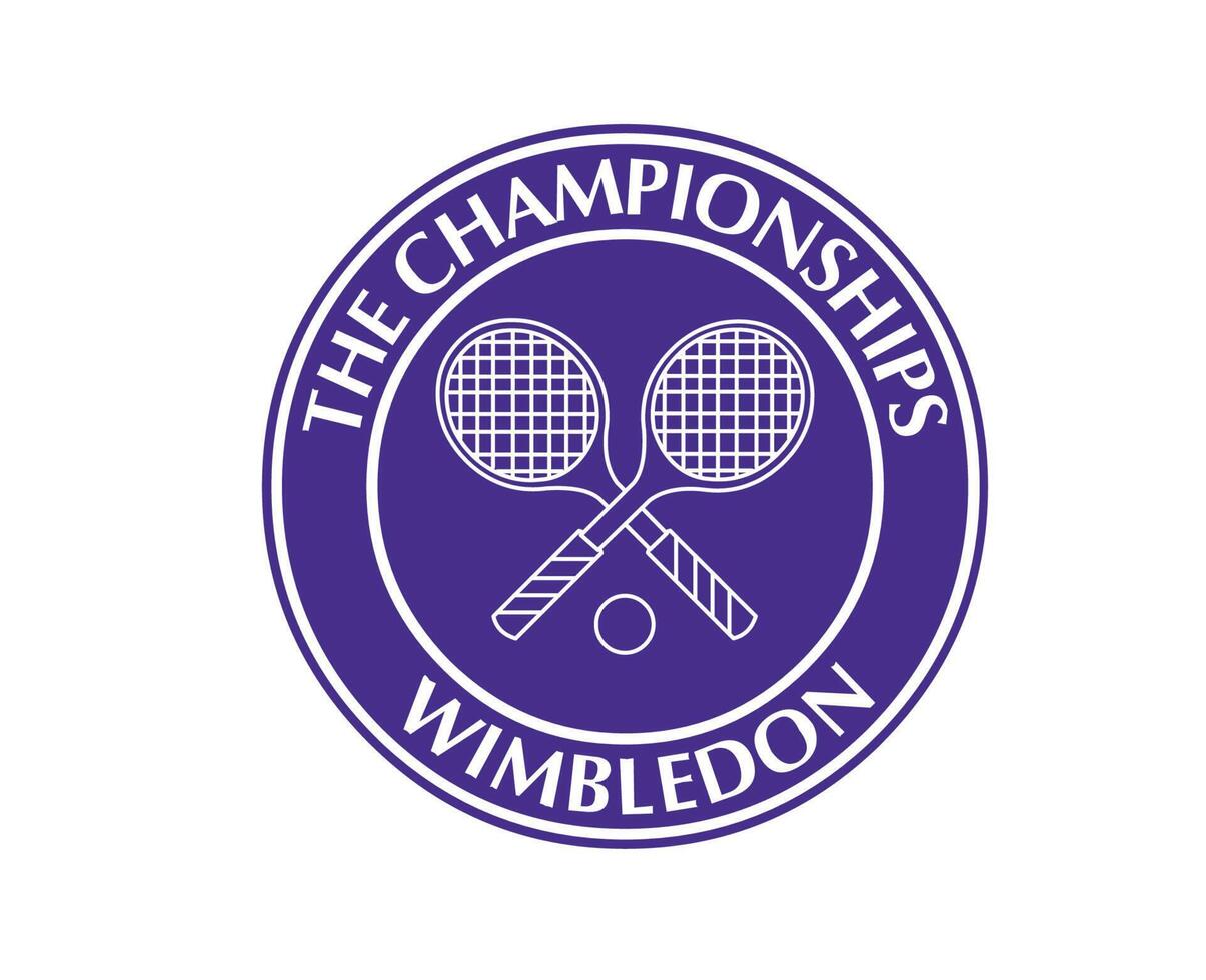 Wimbledon The championships Purple Symbol Logo Tournament