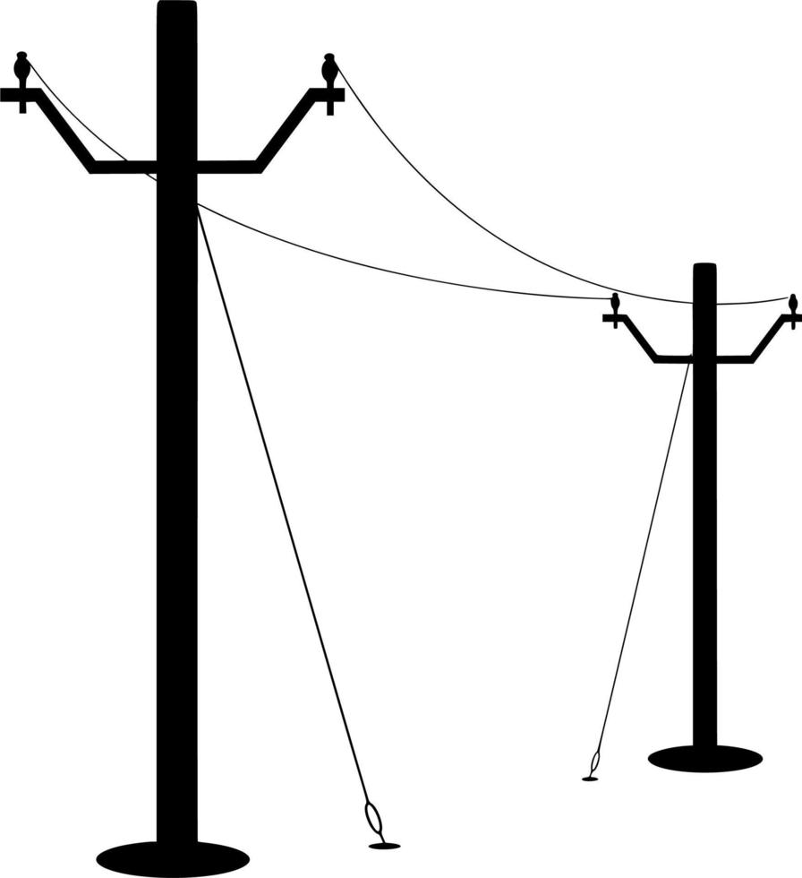 vector silueta de electricidad en blanco antecedentes