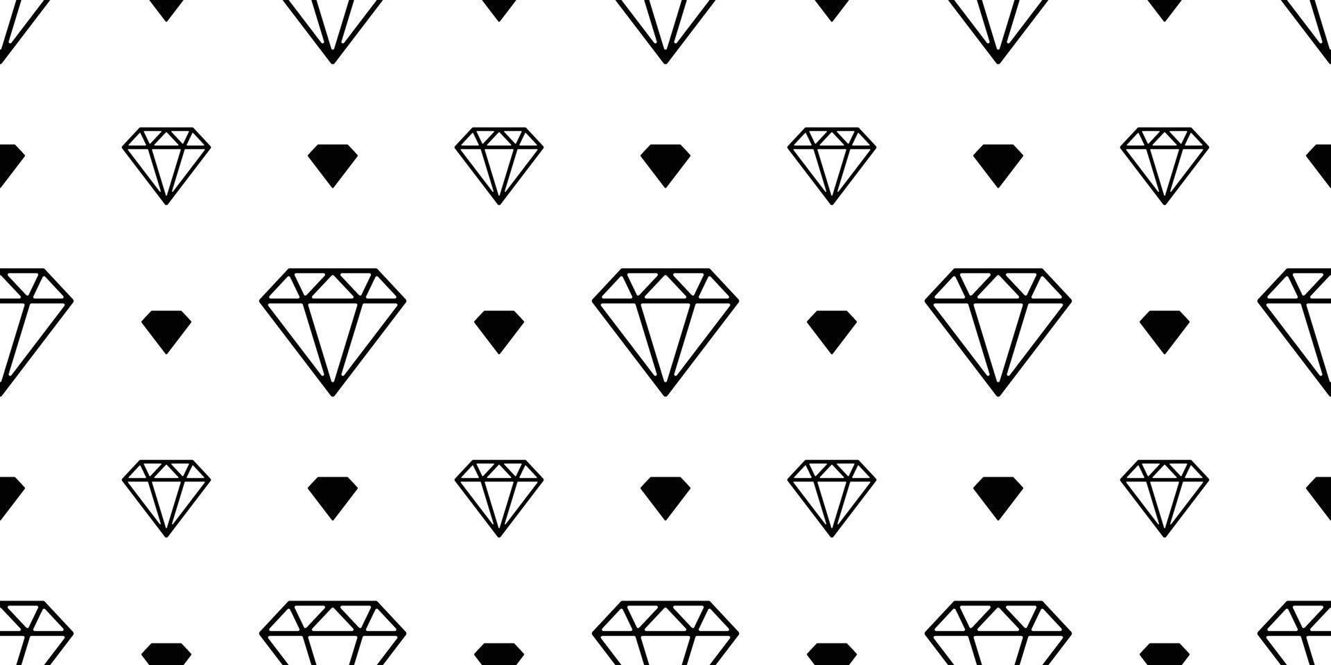 diamond gem seamless pattern vector jewelry isolated space night wallpaper background white