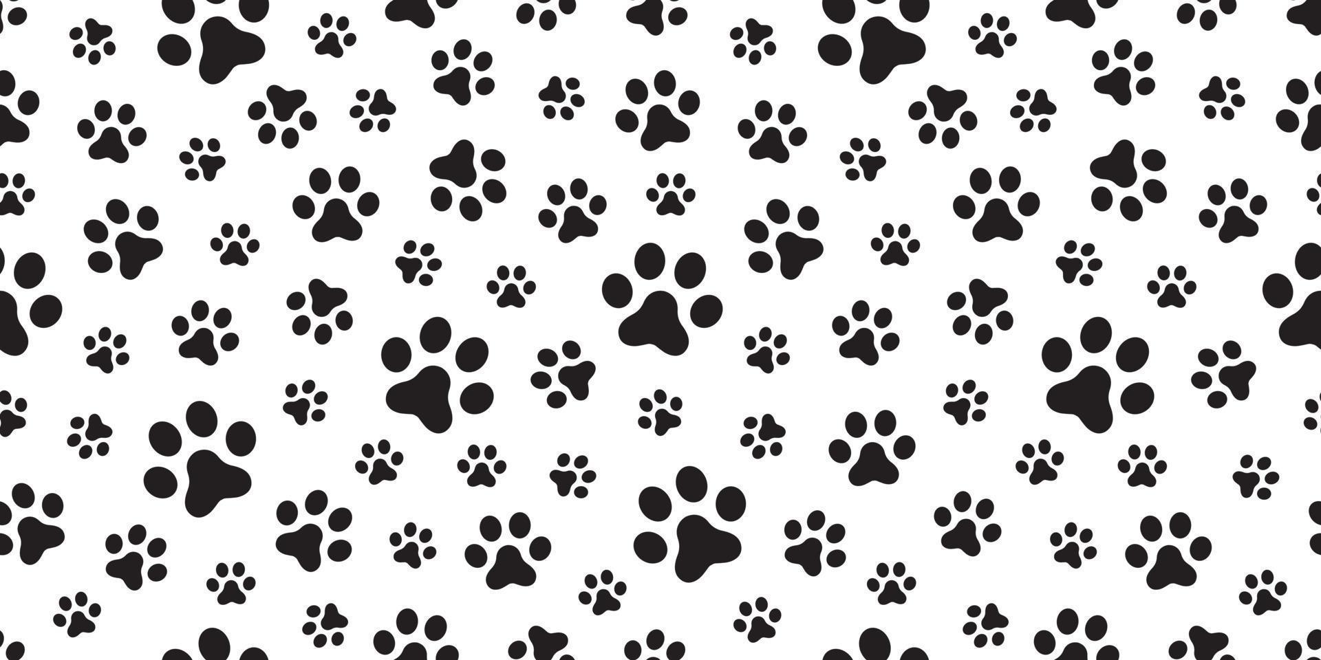 perro pata sin costura modelo vector gato pata pie impresión aislado fondo de pantalla antecedentes