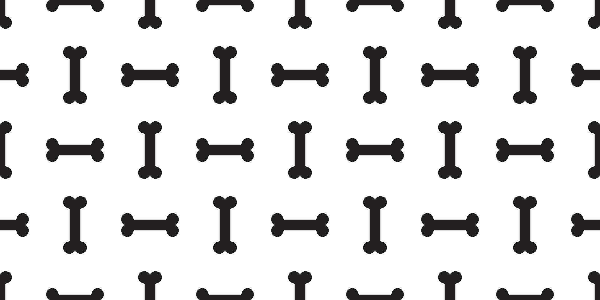bone seamless pattern dog bone isolated vector wallpaper background white