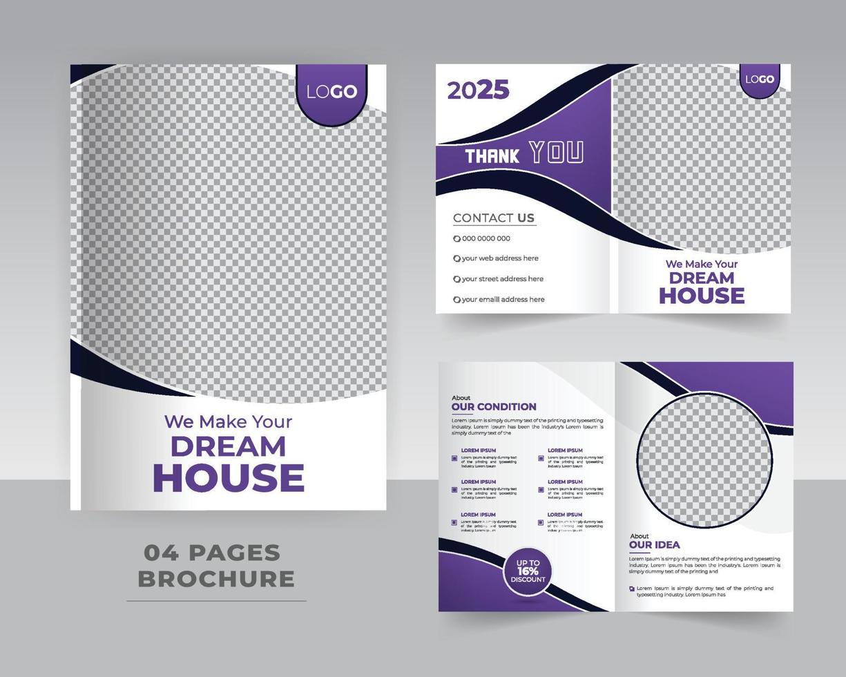 Brochure template design vector