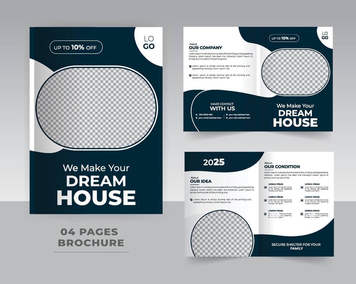 Brochure template design vector