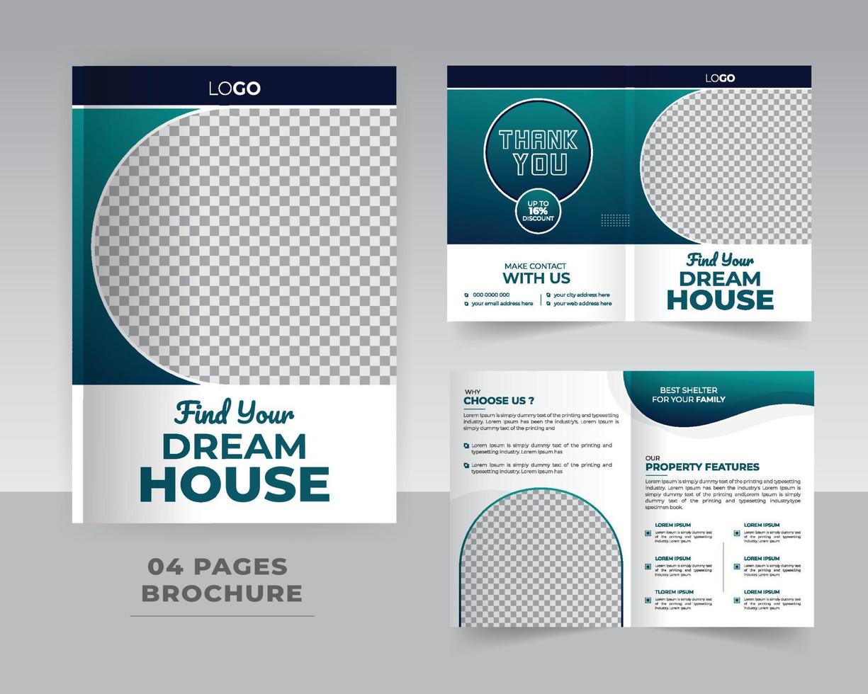 Brochure template design vector