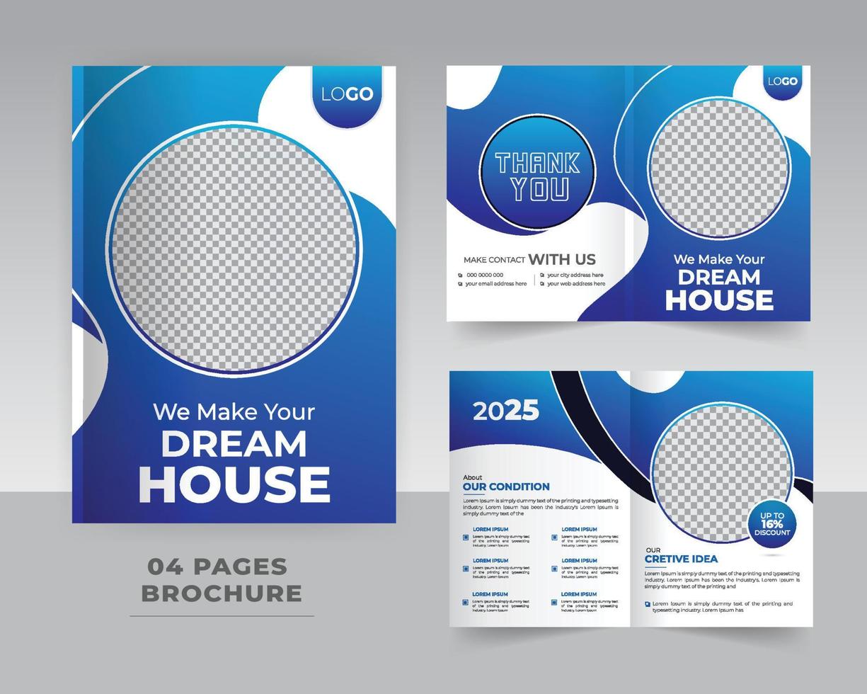 Brochure template design vector