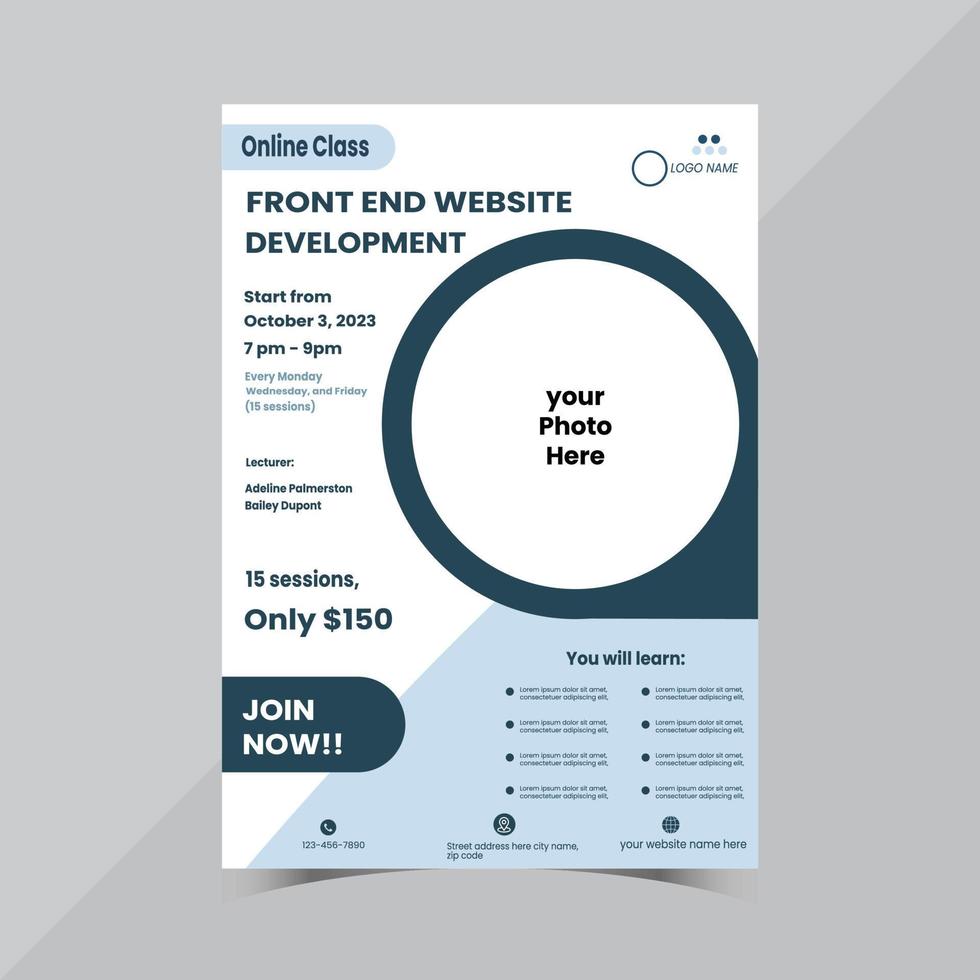 Professional Business Flyer Template vector