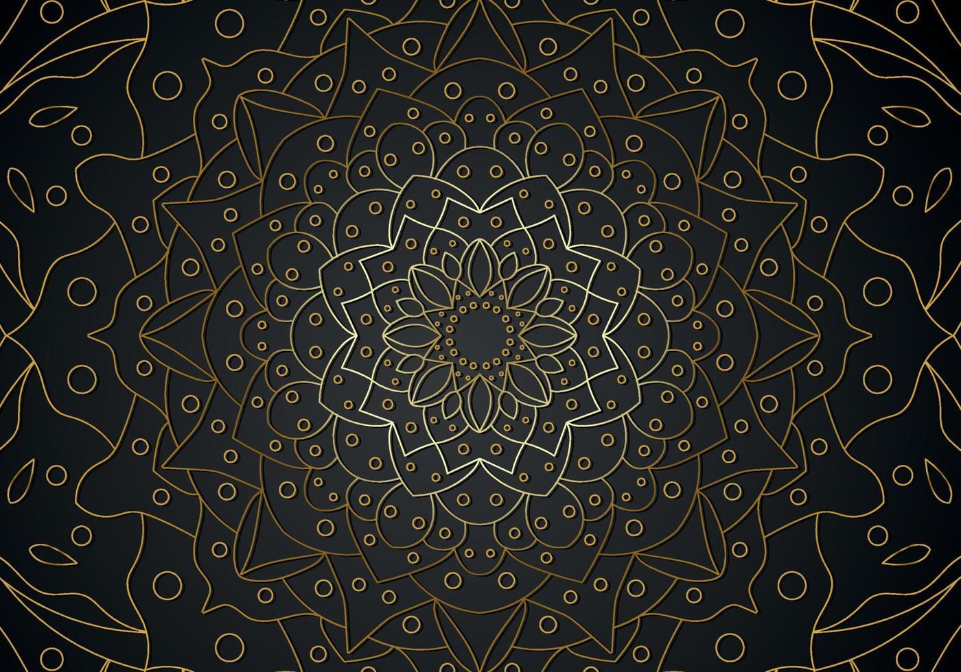 Luxury mandala background with golden arabesque pattern Arabic Islamic east style. Ramadan Style Decorative mandala. Mandala for print vector