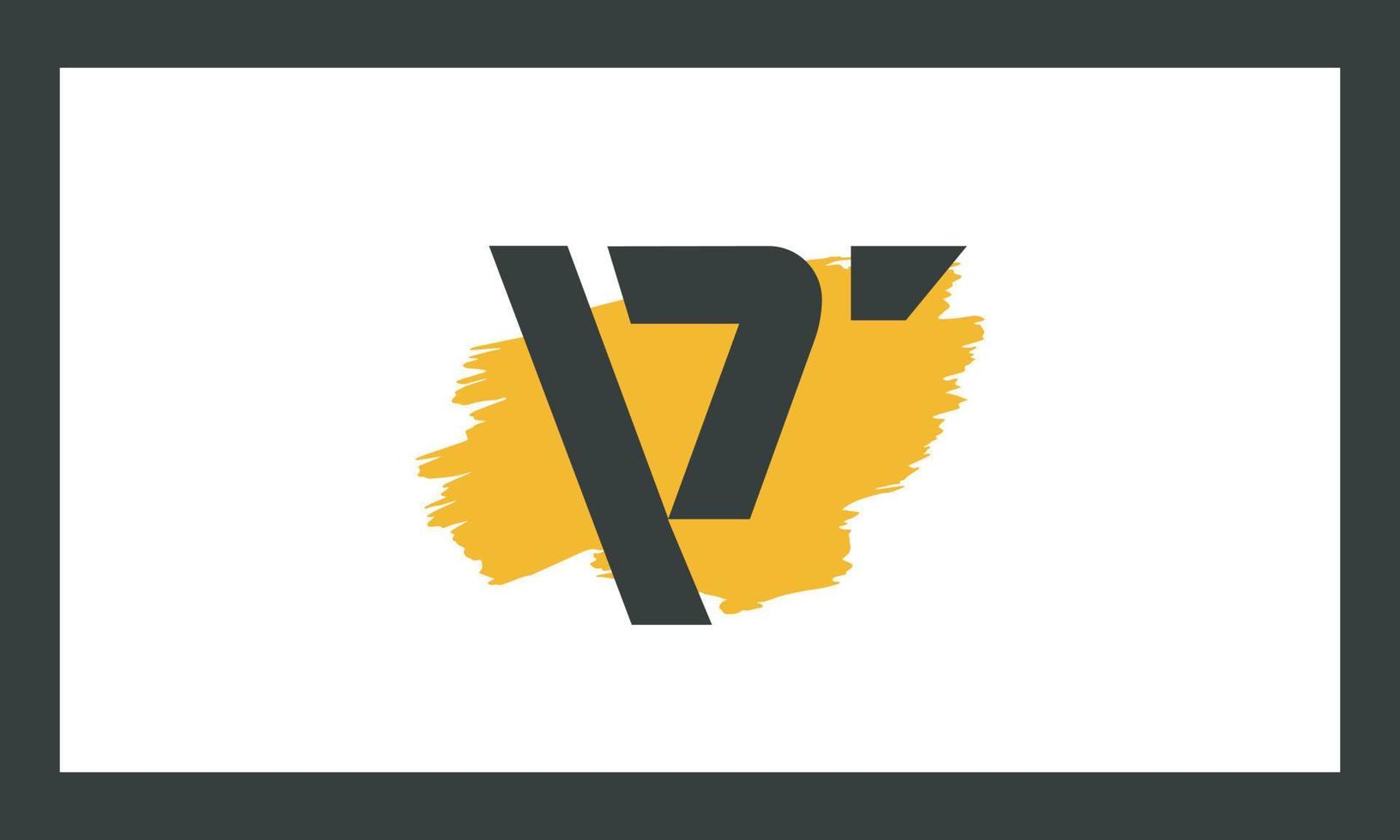 Alphabet letters Initials Monogram logo VT, TV, V and T vector