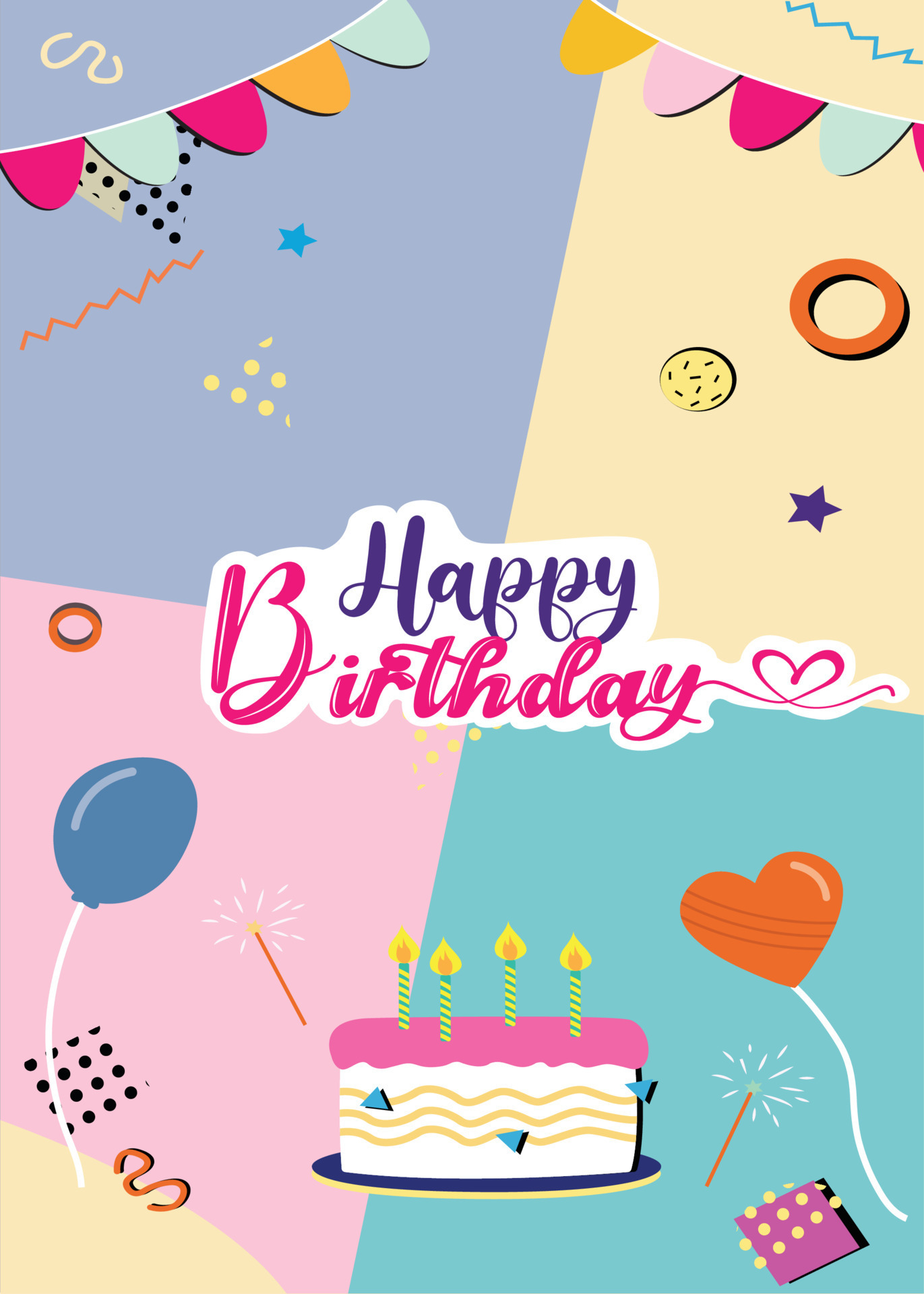 Happy Birth Day to you 22934053 Vector Art at Vecteezy