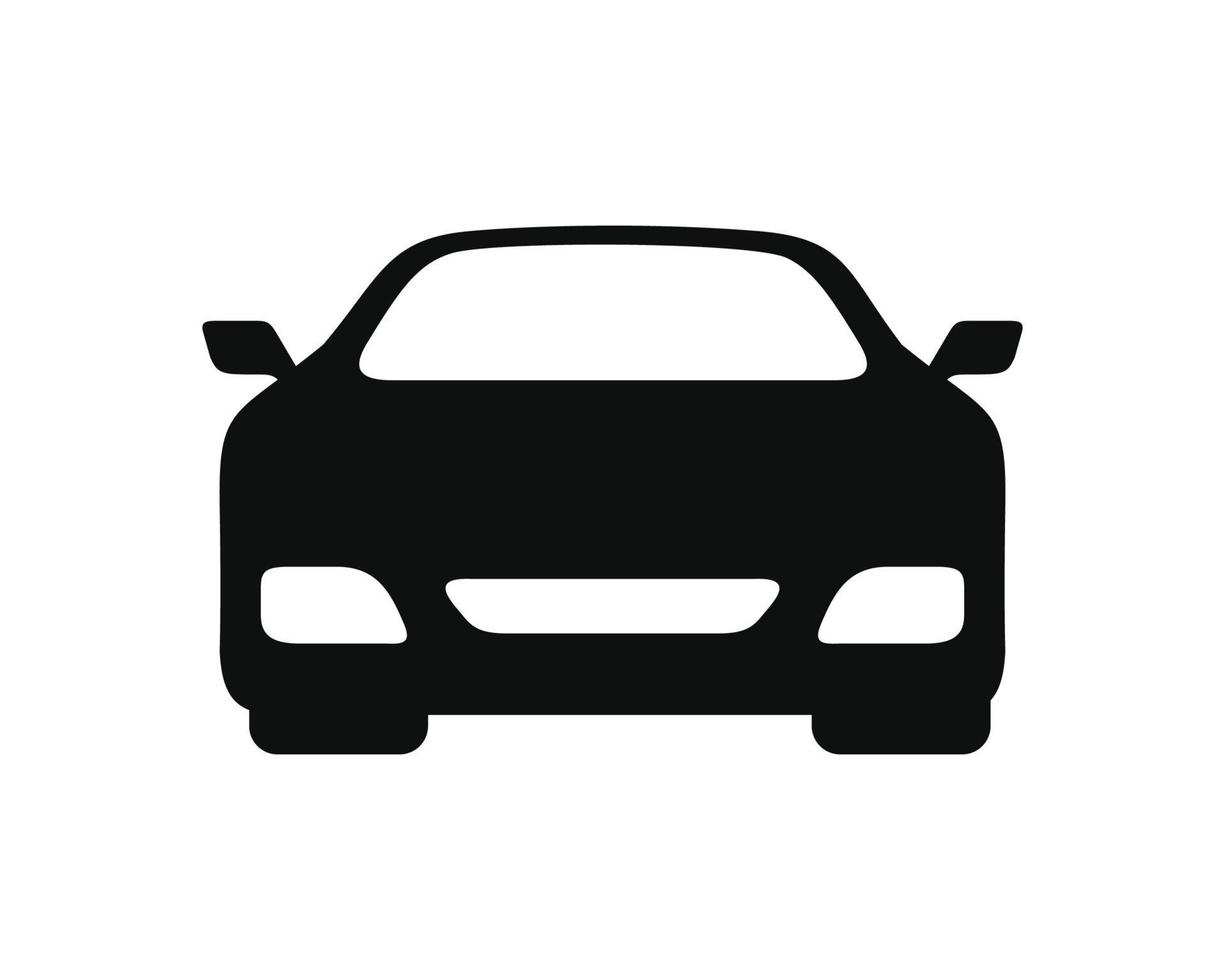 coche icono aislado en blanco antecedentes vector