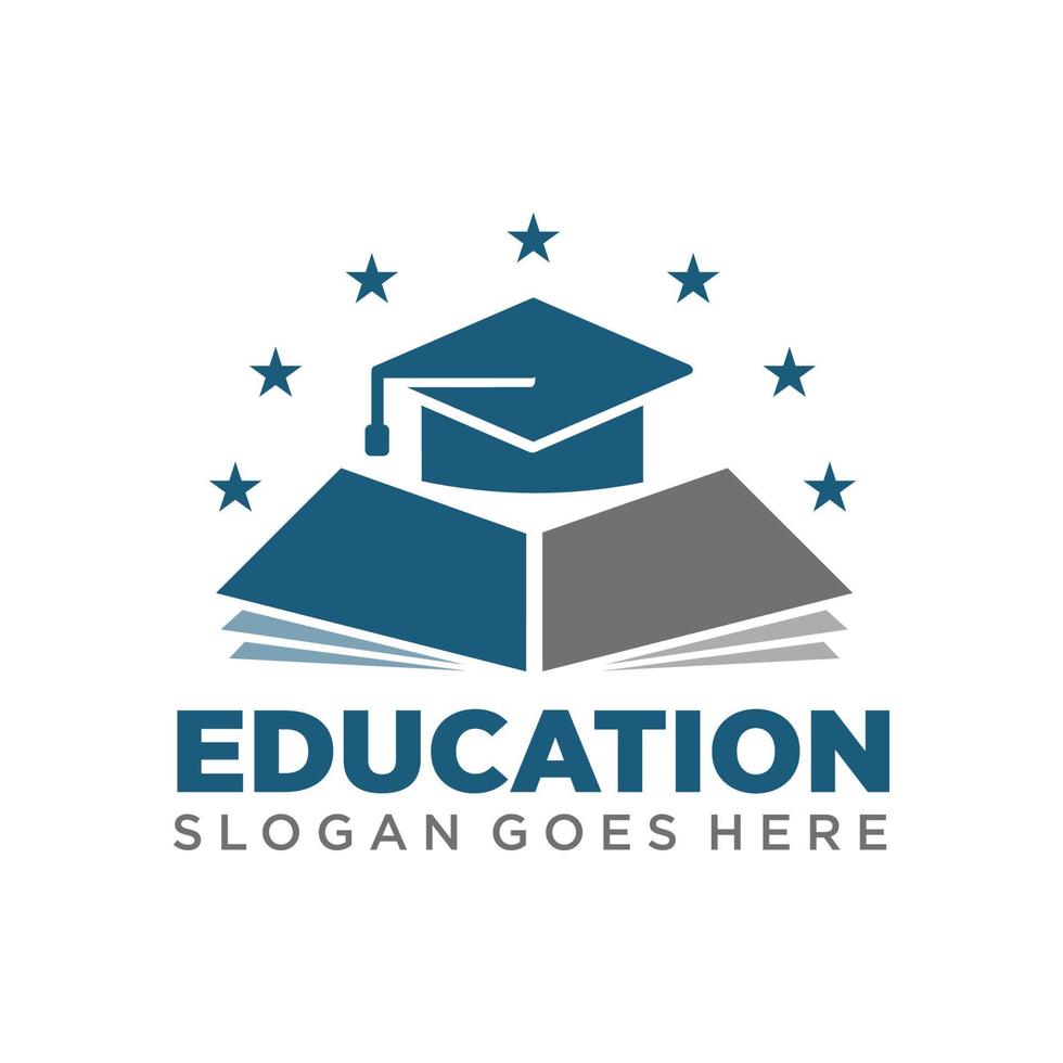 Education logo design vector illustration