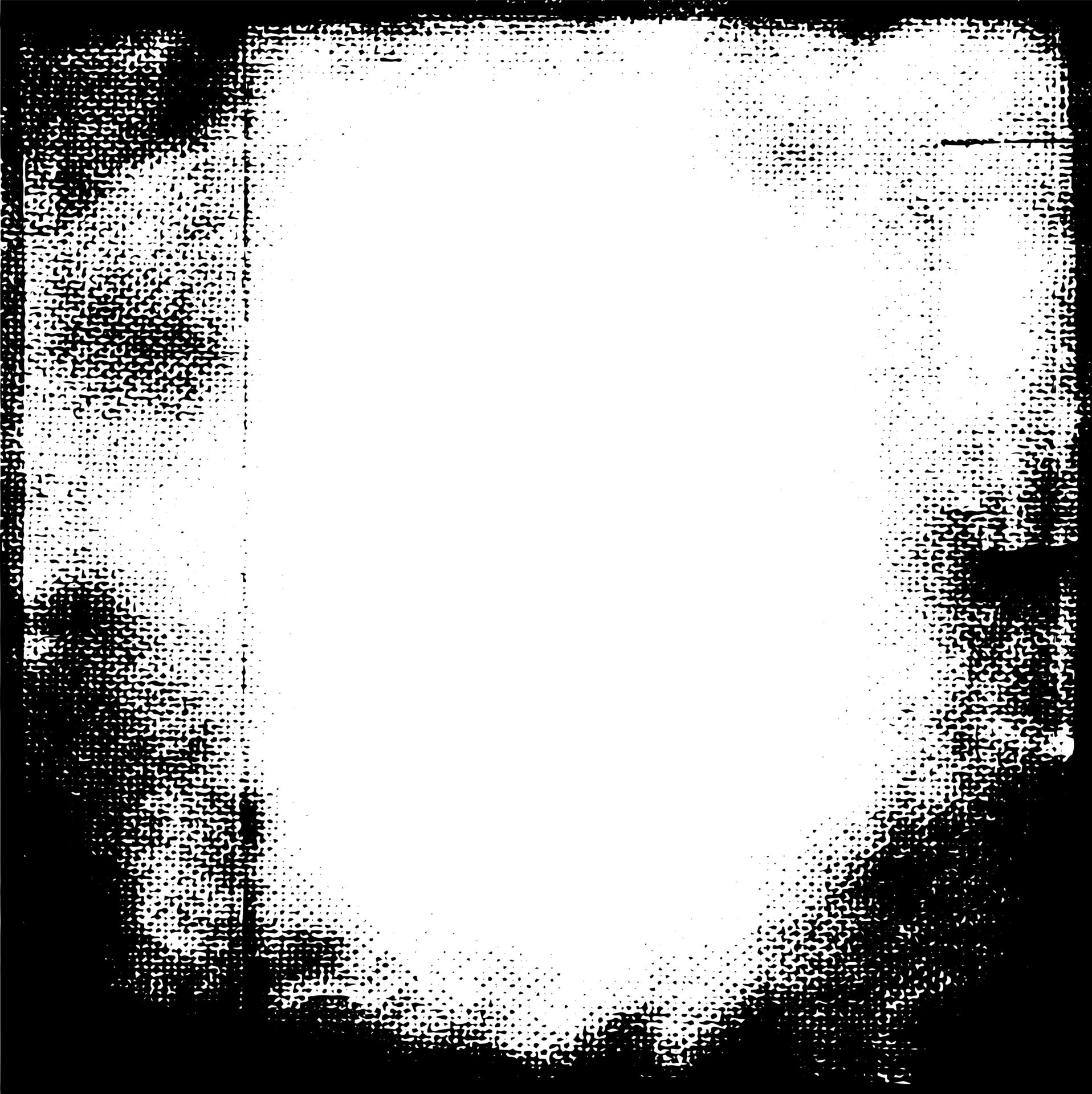 Grunge border texture background. Abstract frame overlay. PNG graphic