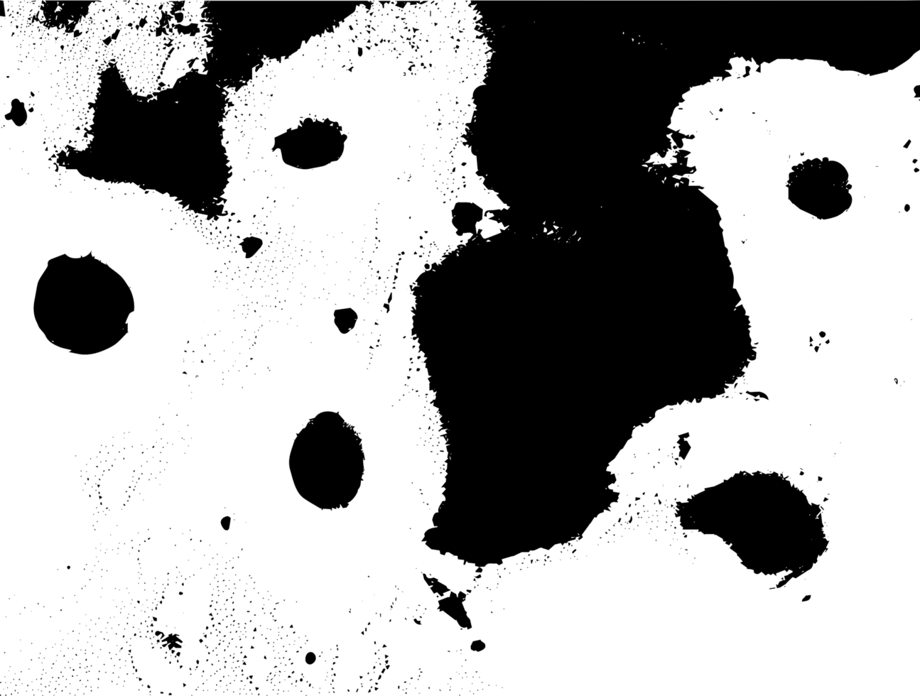 Rustic splash texture. Abstract background. Weathered surface and shape. PNG graphic illustration with transparent background.
