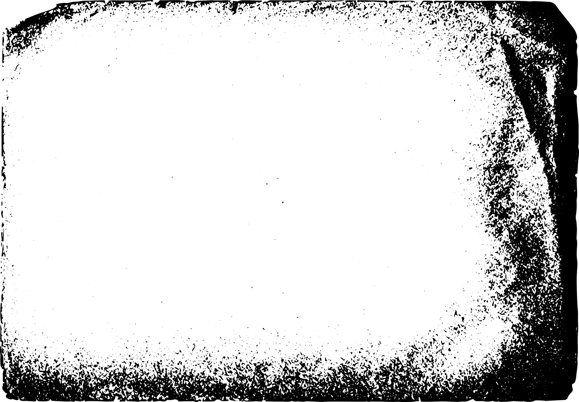 Grunge border texture background. Abstract frame overlay. PNG graphic