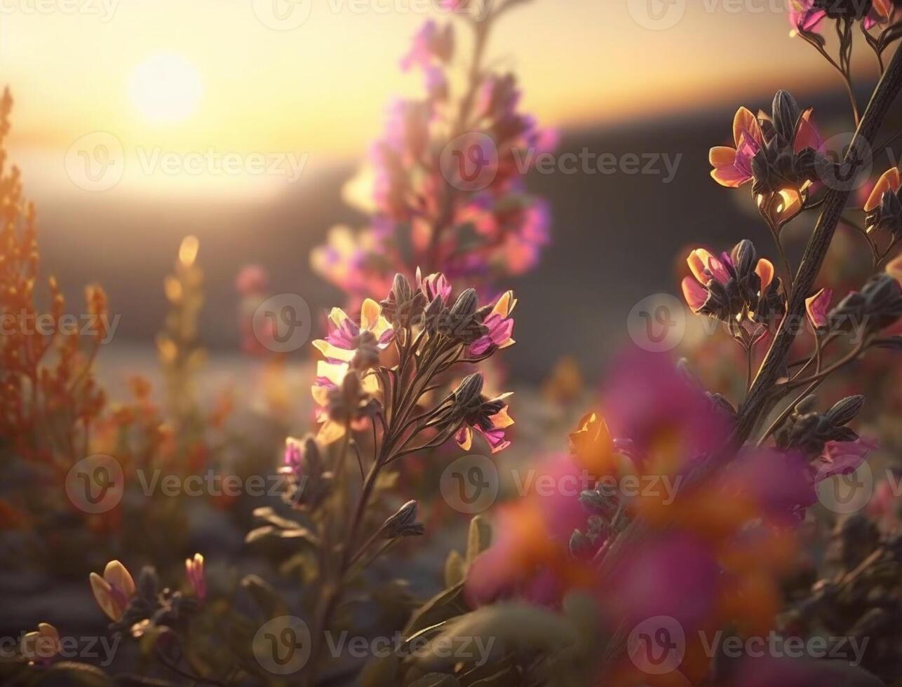 Spring Flower Natural Background Illustration photo