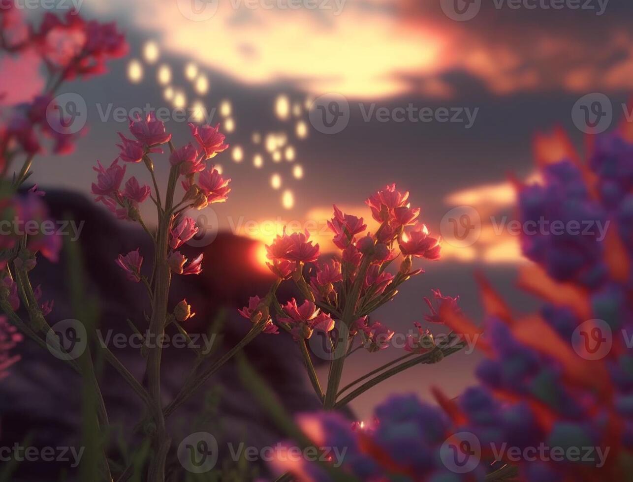 Spring Flower Natural Background Illustration photo