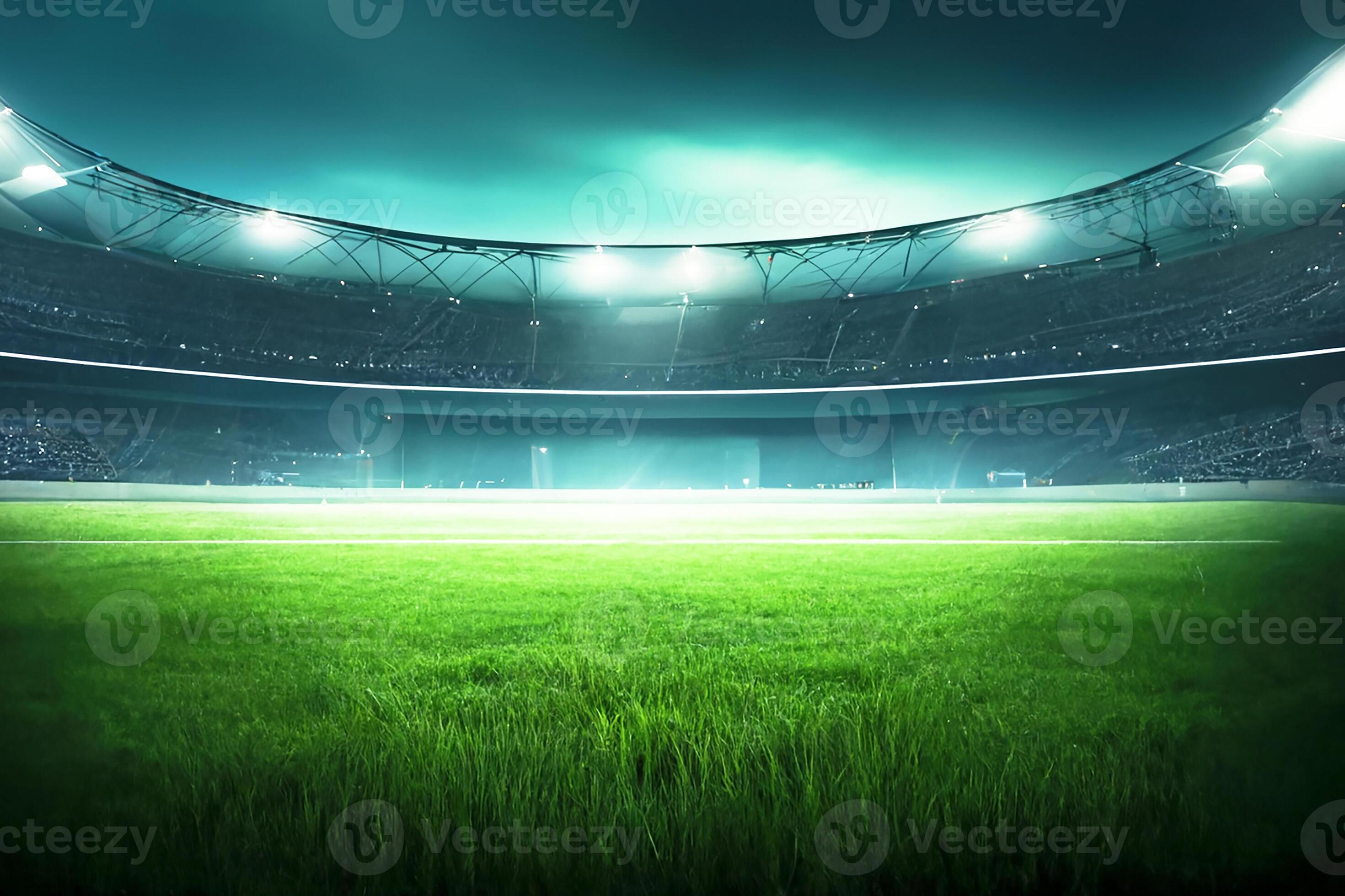 Football Stadium in the evening. 22935215 Stock Photo at Vecteezy