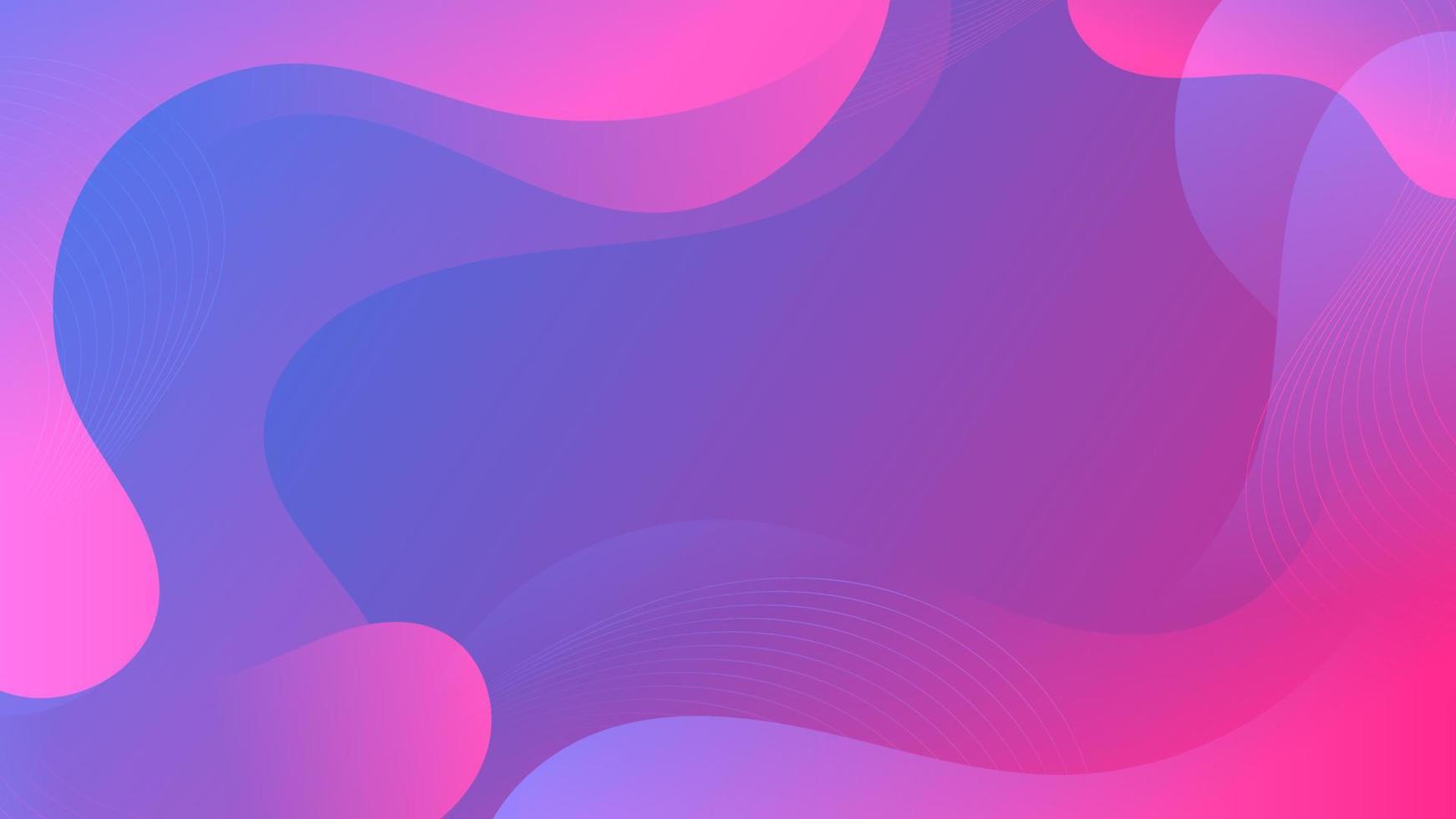 Abstract Gradient Purple Blue liquid Wave Background vector