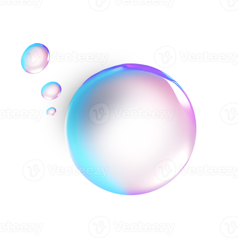 multicolored soap bubbles png