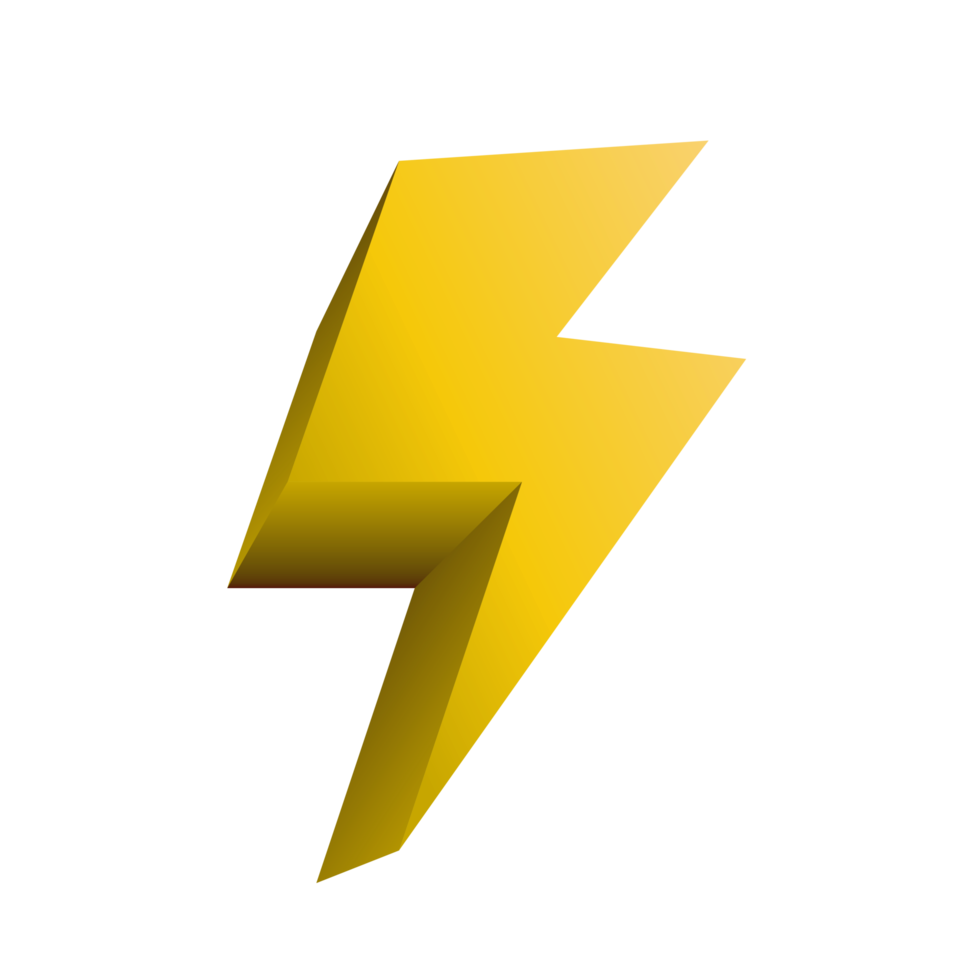 energy lightning thunder icon png
