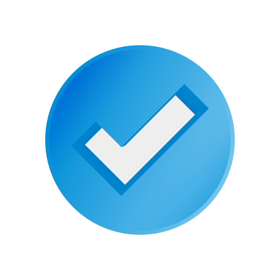 simple checkmark blue png