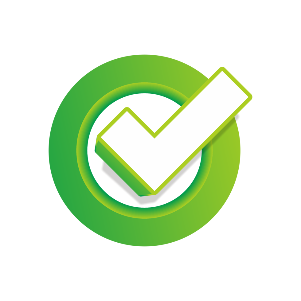 green checkmark icon tick mark png