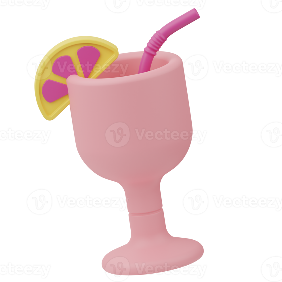 Cocktail mother's day 3D Illustration png