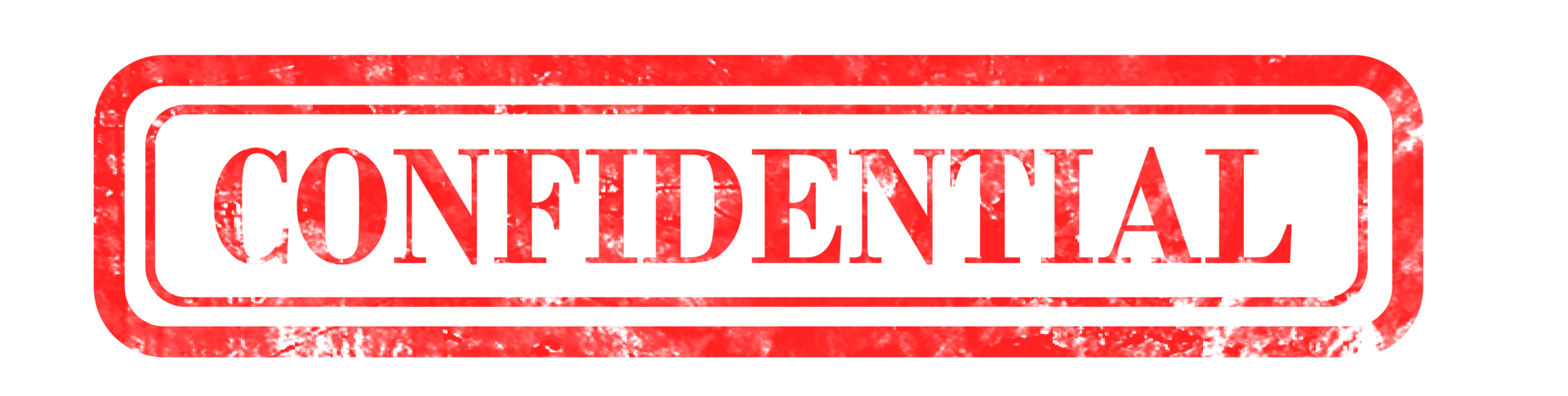 Confidential Red Ink Stamp png