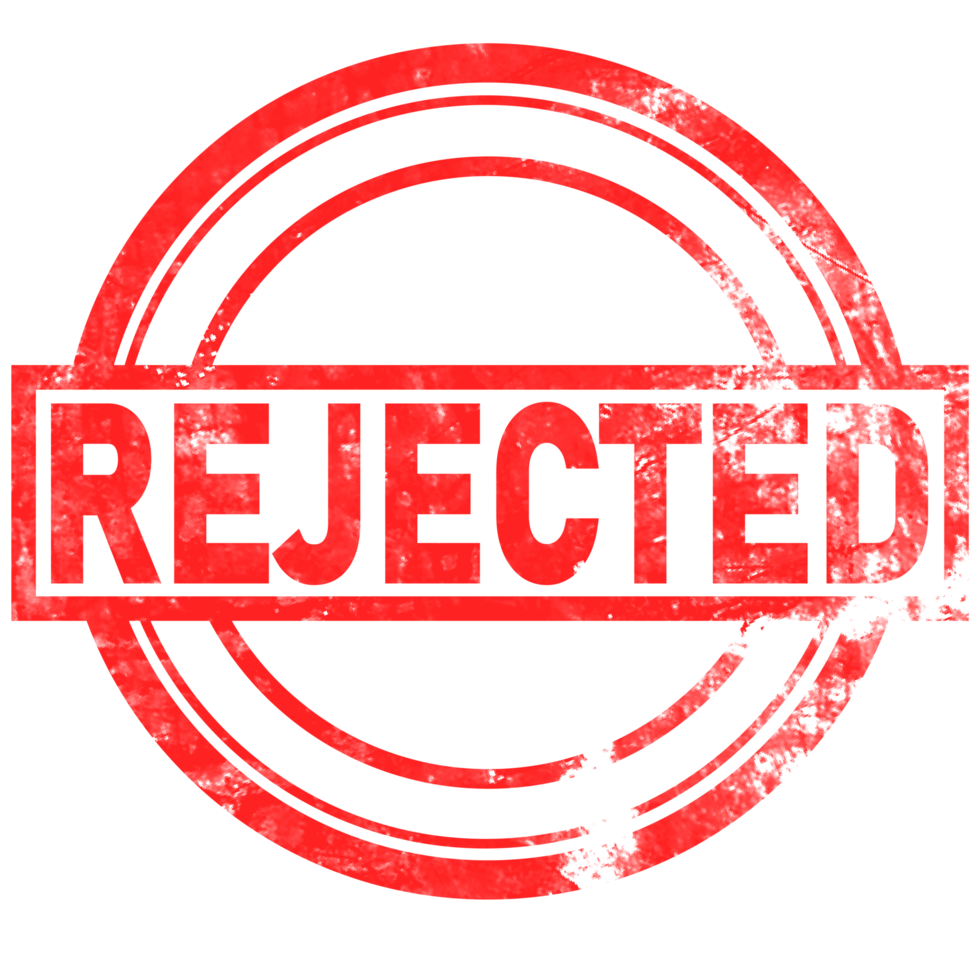 Rejected Red Ink Stamp png